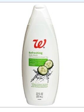 Walgreens Refreshing Cucumber & Green Tea Body Wash - White
